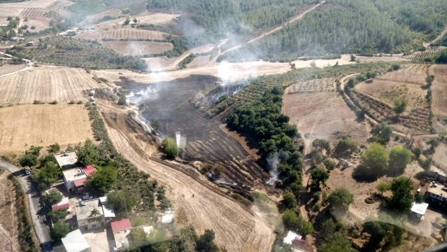 Osmaniye'de anız yangını ormanlık alana sıçradı